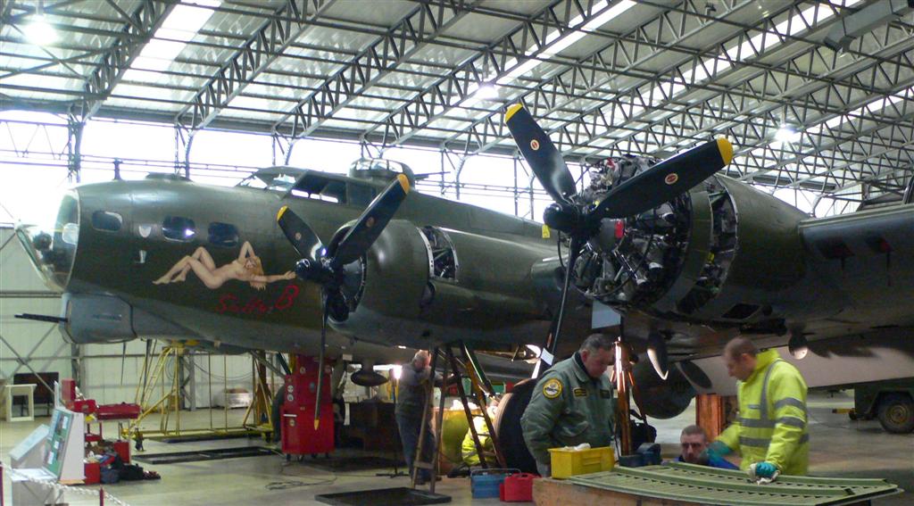 Sally B, complete with 4 engines! Photo credit B-17 Preservation